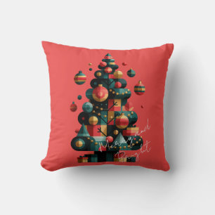 Cojín Decorativo Árbol de Navidad geométrico
