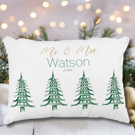 Cojín Decorativo Árbol de Navidad Green Pagoda Sr. y Sra.