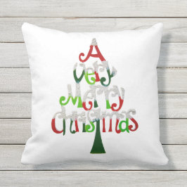 Cojín Decorativo Árbol de Navidad muy divertido