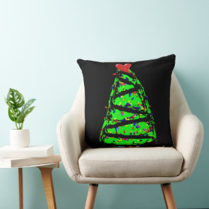 Cojín Decorativo Árbol de Navidad punk