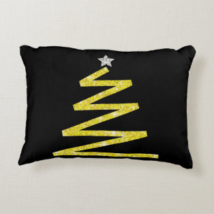 Cojín Decorativo árbol de Navidad purpurina