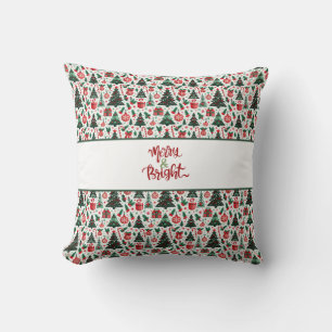 Cojín Decorativo Árbol de Navidad, regalos, caramelos
