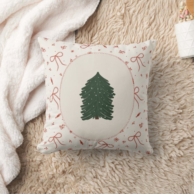 Cojín Decorativo Árbol de Navidad Rústico Agrícola (Manta)