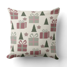 Árbol de Navidad y caja de regalo Patrón