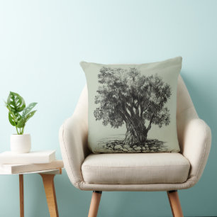 Cojín Decorativo Árbol de oliva