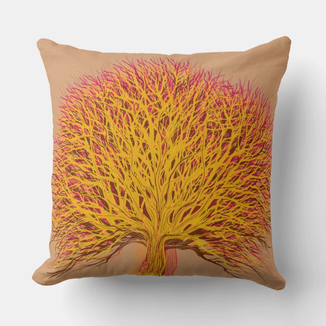 Cojín Decorativo Árbol de otoño nº 3 (Anverso)