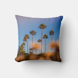 Cojín Decorativo Árbol de palma bajo cielo azul