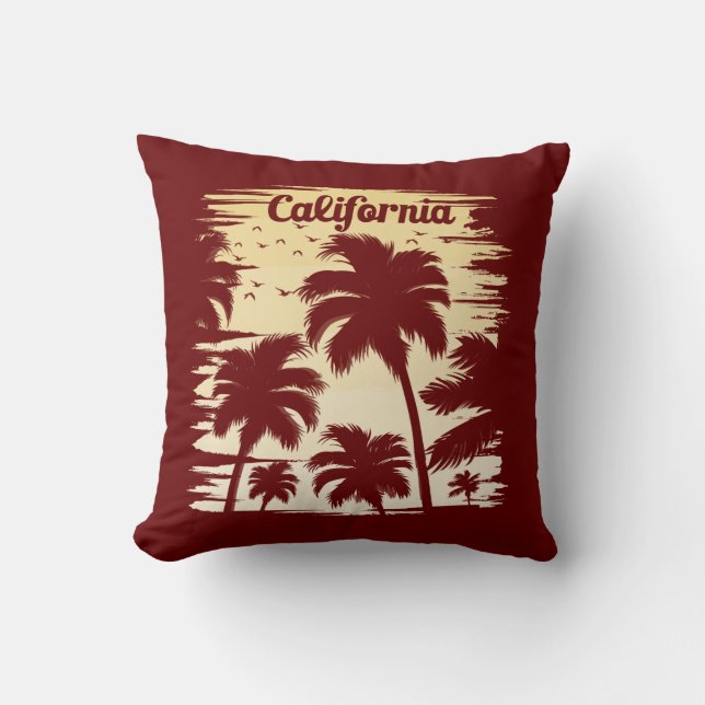 Cojín Decorativo Árbol de palma de California (Anverso)