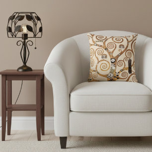 Cojín Decorativo Árbol de vida por Gustav Klimt