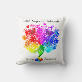 Cojín Decorativo Árbol del espectro autista