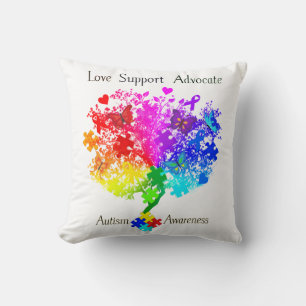 Cojín Decorativo Árbol del espectro autista