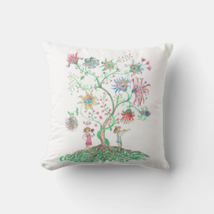 Cojín Decorativo Árbol Floral Caprichoso