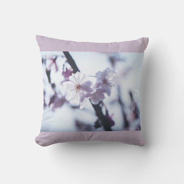 Cojín Decorativo Árbol floreciente de primavera (Anverso)