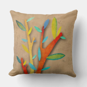 Cojín Decorativo Árbol Hojas coloridas