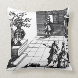 Cojín Decorativo Árbol musical de la canción del pájaro, c.1670