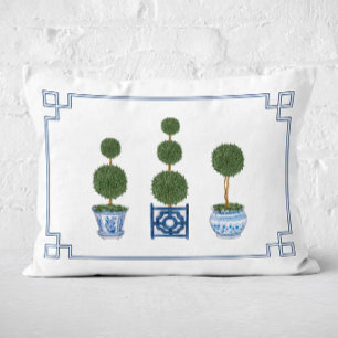 Cojín Decorativo Árbol topiario de Chinoiserie Lumbar