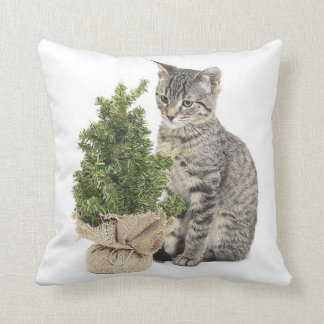 Cojín Decorativo Árbol verde grisáceo