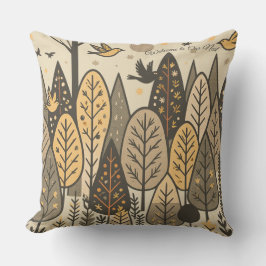 Cojín Decorativo Arboleda del Silencio de Otoño