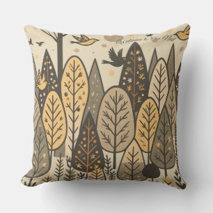 Cojín Decorativo Arboleda del Silencio de Otoño