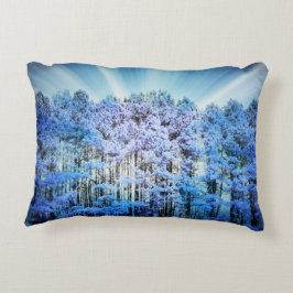 Cojín Decorativo Árboles azules