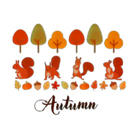 Cojín Decorativo Árboles coloridos otoñales