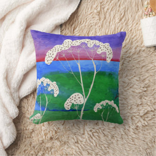 Cojín Decorativo Árboles de elfo blanco