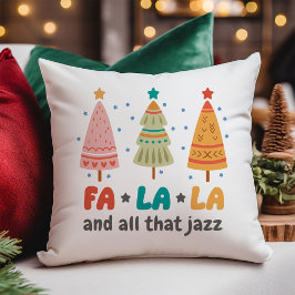 Cojín Decorativo Árboles de Navidad de Estilo Retro Personalizables