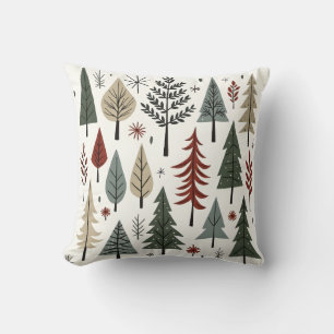 Cojín Decorativo Árboles de Navidad escandinavos – Fiesta minimalis
