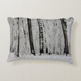 Cojín Decorativo Árboles de nieve de invierno - -