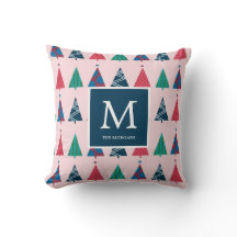 Árboles de vacaciones coloridos y modernos con mon