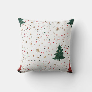 Cojín Decorativo Árboles navideños Purpurinas festivos