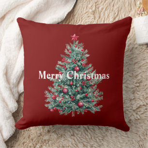 Cojín Decorativo Árboles navideños Red Merry