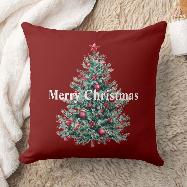 Cojín Decorativo Árboles navideños Red Merry (Manta)
