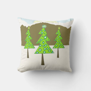 Cojín Decorativo Árboles nevados