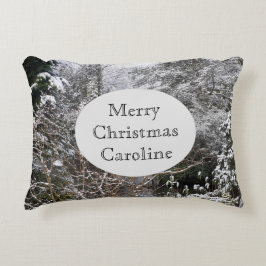 Cojín Decorativo Árboles nevados