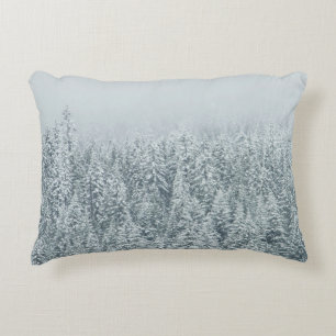 COJÍN DECORATIVO ÁRBOLES QUE CUBREN LA NIEVE