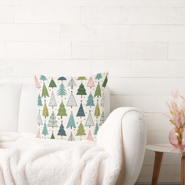 Cojín Decorativo Árboles retro (Sofá)