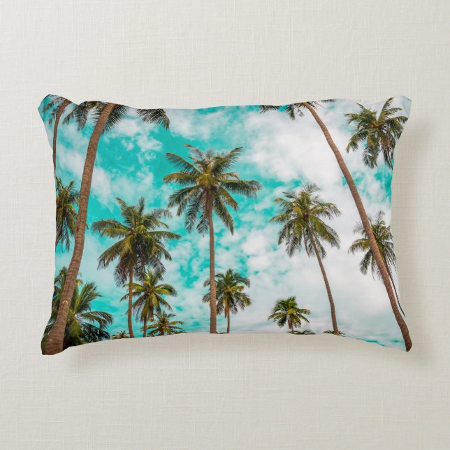 Cojín Decorativo Árboles tropicales (Anverso)