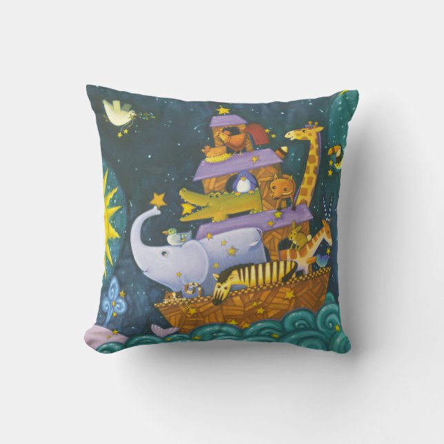 Cojín Decorativo Arca en la noche (Anverso)