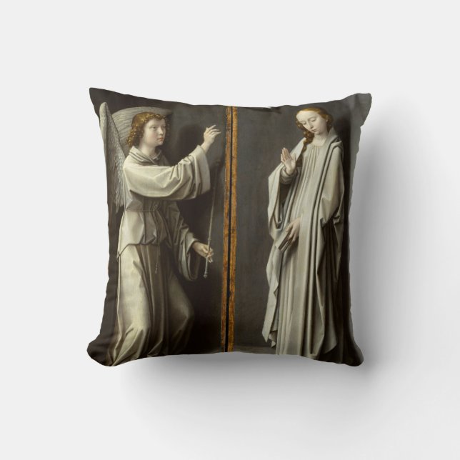 Cojín Decorativo Arcángel Gabriel; La Virgen anuncia (Anverso)