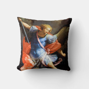 Cojín Decorativo Arcángel Michael tramples Satan, Guido Reni