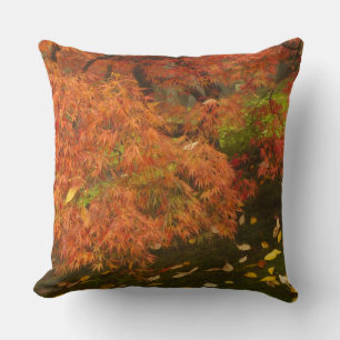 Cojín Decorativo arce japonés en color otoñal