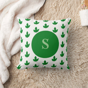 Cojín Decorativo Arcilla infantil moderno retro fresco patrón verde