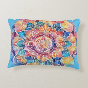 Cojín Decorativo Arco de arcoiris en Mandala