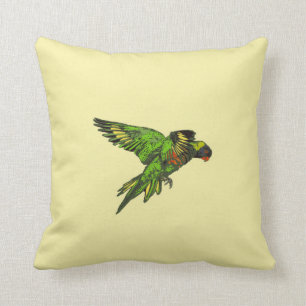 Cojín Decorativo Arco iris Lorikeet (haematodus del Trichoglossus)