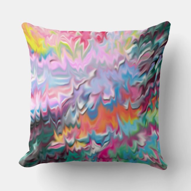 Cojín Decorativo Arco iris perfecto de la tormenta (Anverso)