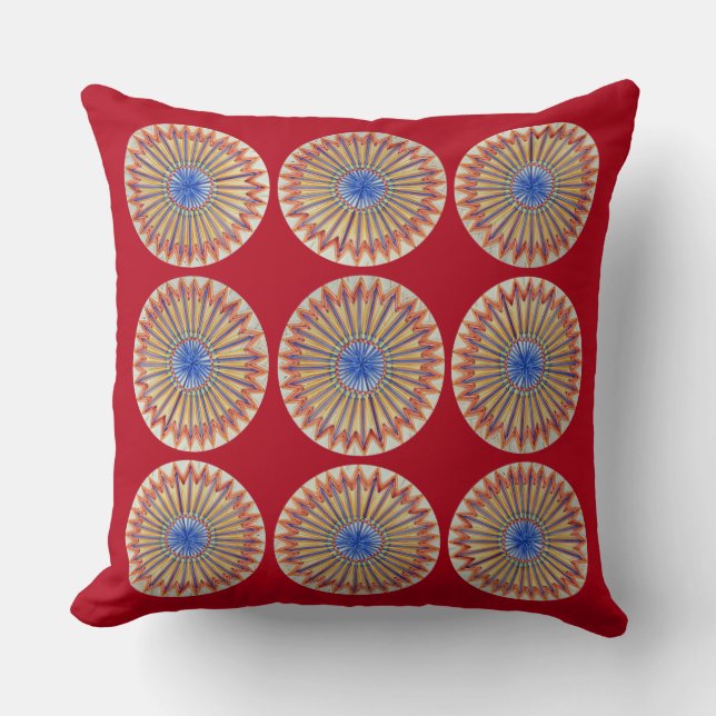 Cojín Decorativo Arco iris rojo (Anverso)