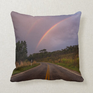 Cojín Decorativo Arco iris y camino