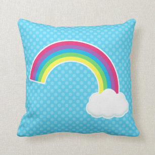 Cojín Decorativo Arco iris y nube
