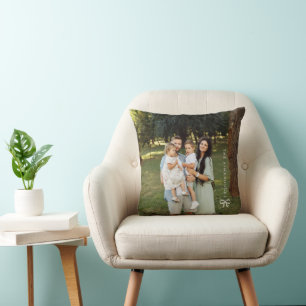 Cojín Decorativo Arco Simple Foto Familiar Personalizada
